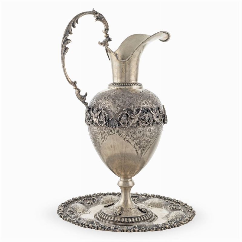 Caraffa con Presentoire in Argento