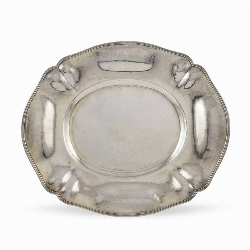 Vassoio in Argento Battuto
