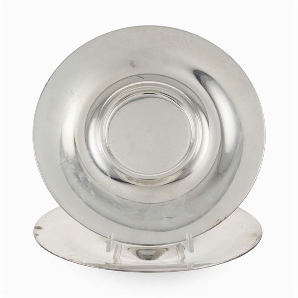 Pair of silver coasters