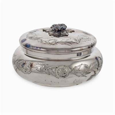 Scatola Circolare in Argento