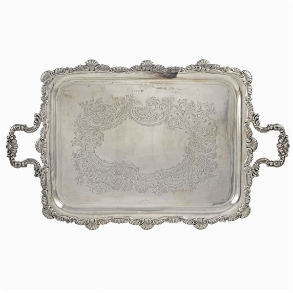 Silver Tray with two handles