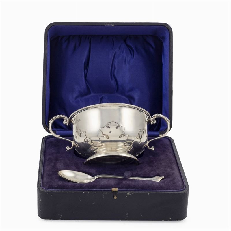 Tazza da Puerpera con Cucchiaino in Argento (2)