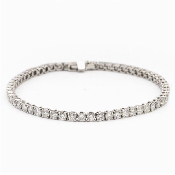18kt white gold and diamonds Tennis bracelet