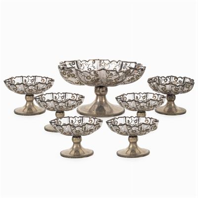 Set da Tavola in Argento e Vetro (7)