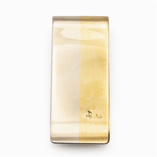 Pomellato fermasoldi in oro a due colori 18kt