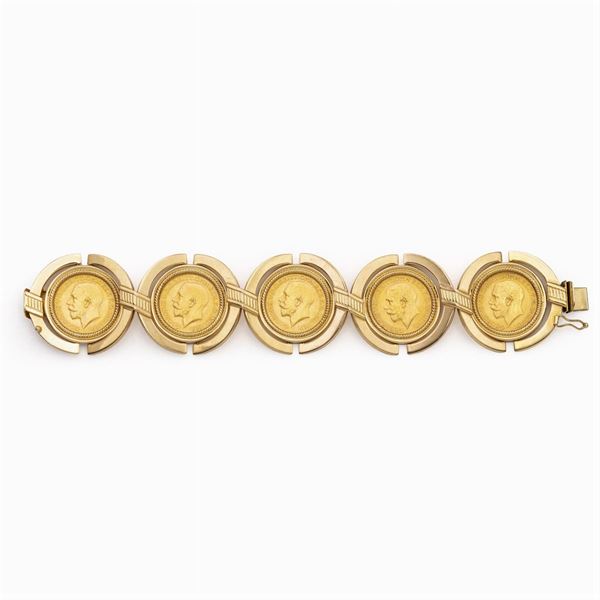 Bracciale sterline in oro giallo 18kt