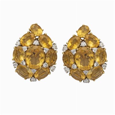 Orecchini a Lobo in Oro Giallo e Bianco 18kt