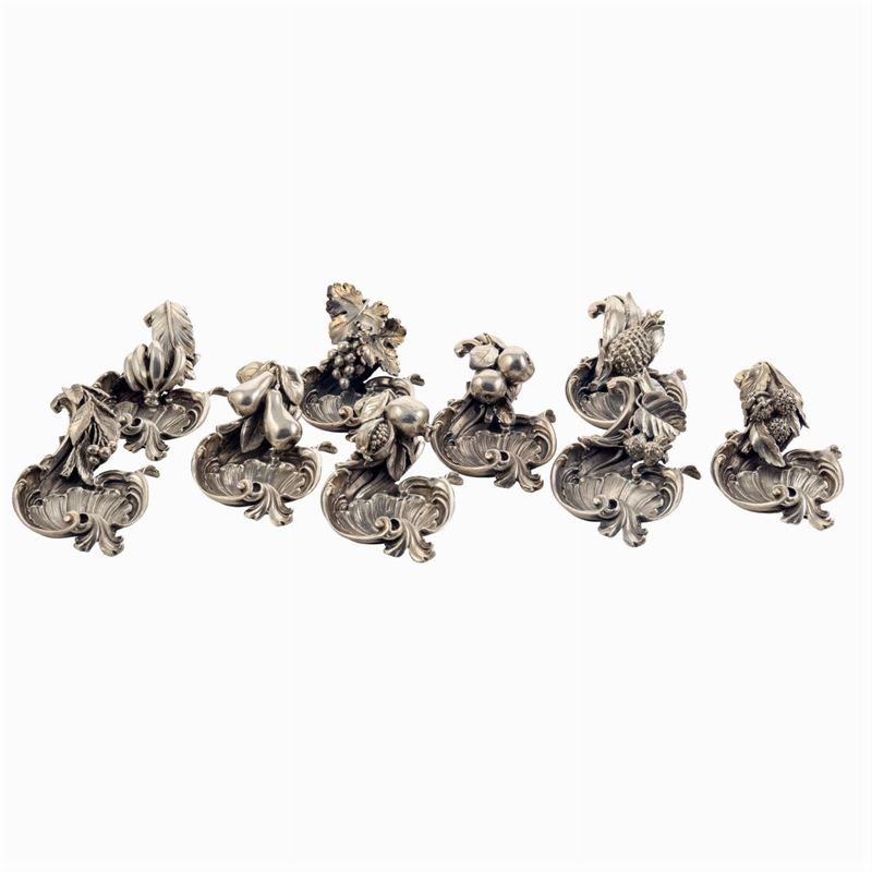 Set di 22 Segnaposto in Argento