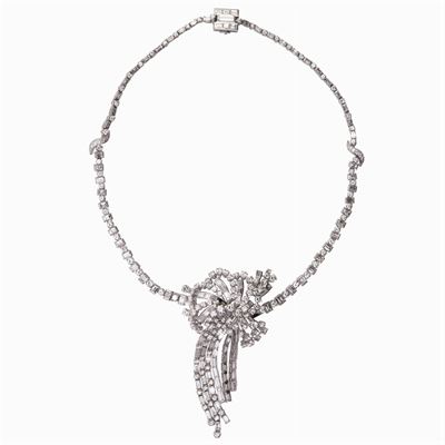 Importante Collier in Platino e Diamanti