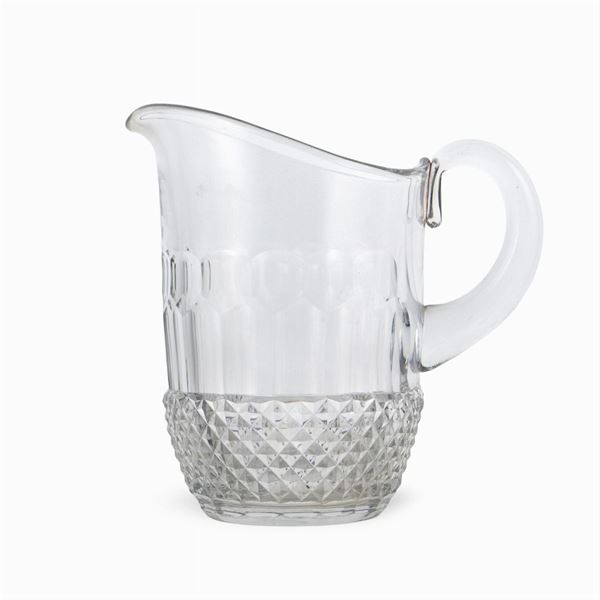 Caraffa in cristallo molato