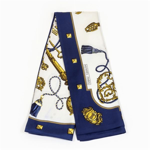 Hermes Les Cles collection vintage stole  - Auction Fine Jewels Watches and Fashion Vintage - Colasanti Casa d'Aste