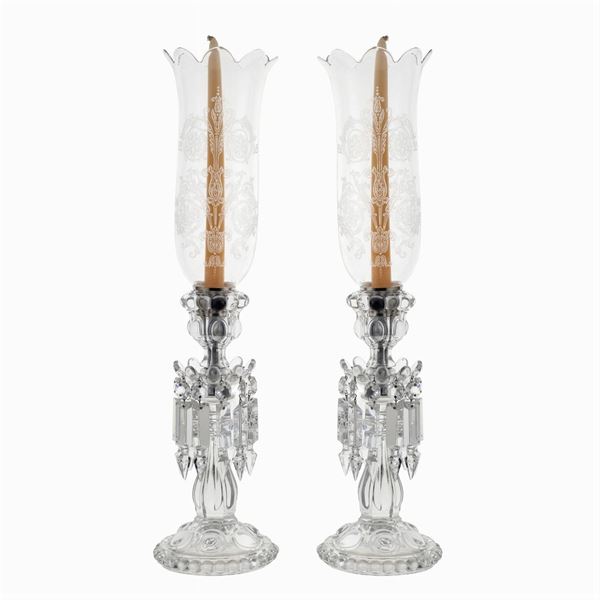 Baccarat, pair of candlesticks