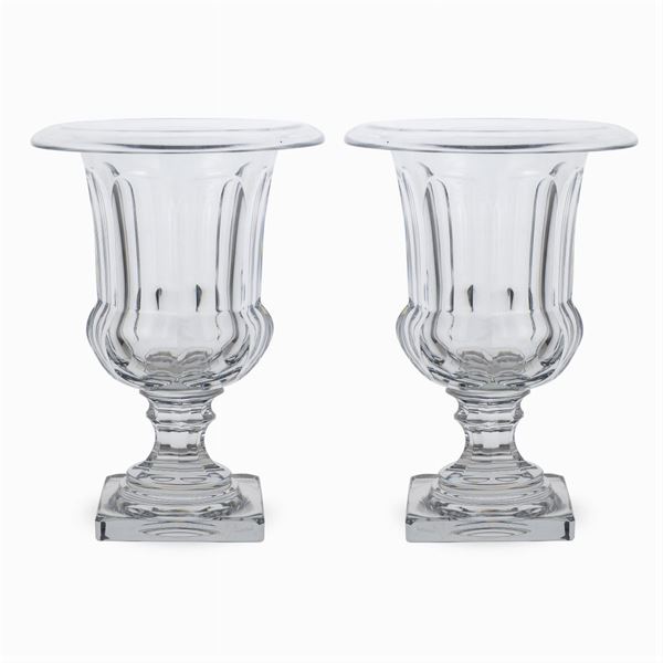 Baccarat, coppia di vasi