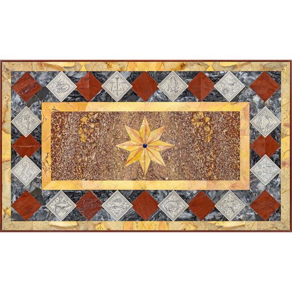 Various marbles rectangular top