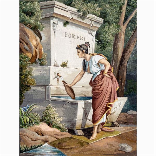 Placca rettangolare in micromosaico