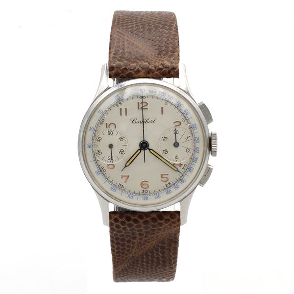 Cortèbert, orologio cronografo bicompax vintage da polso
