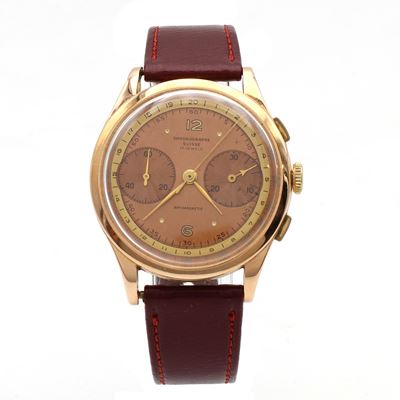 Cronograph Suisse, Orologio Cronografo Bicompax Vintage da Polso