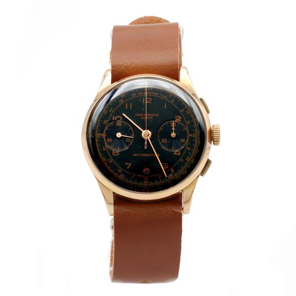 Cronograph Suisse, orologio cronografo bicompax vintage  da polso