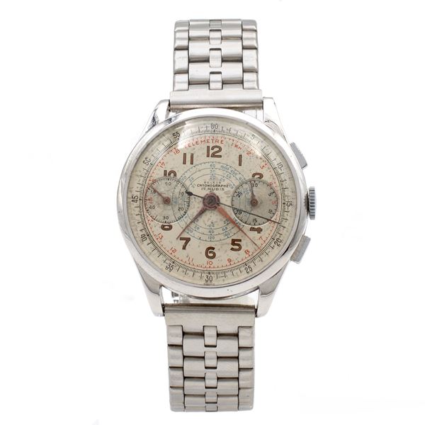 Beleta, vintage bicompax chronograph watch