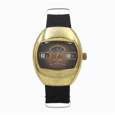 Sicura Jump Hour "breitling", Orologio Vintage da Polso