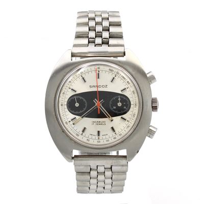 Sandoz Space, Orologio Cronografo Bicompax Vintage da Polso
