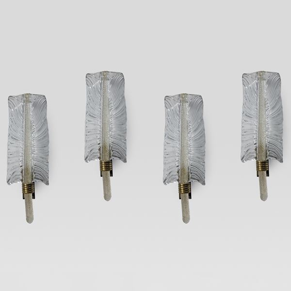 Barovier & Toso (4)  (Murano, anni 50)  - Asta Design e Arti Decorative del 900 - Colasanti Casa d'Aste