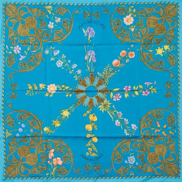 Hermes Arabesque collection vintage scarf