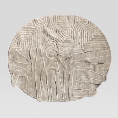 Tappeto Tufted Circolare