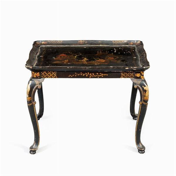 Wood coffee table