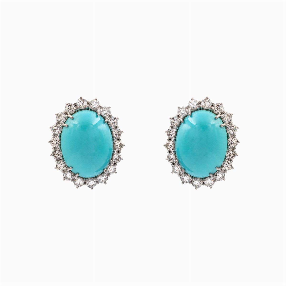 Orecchini Donna In Oro Giallo 9kt Con Turchesi Taglio Ananas | Ivy Gems | Gioielli Certificati RJC