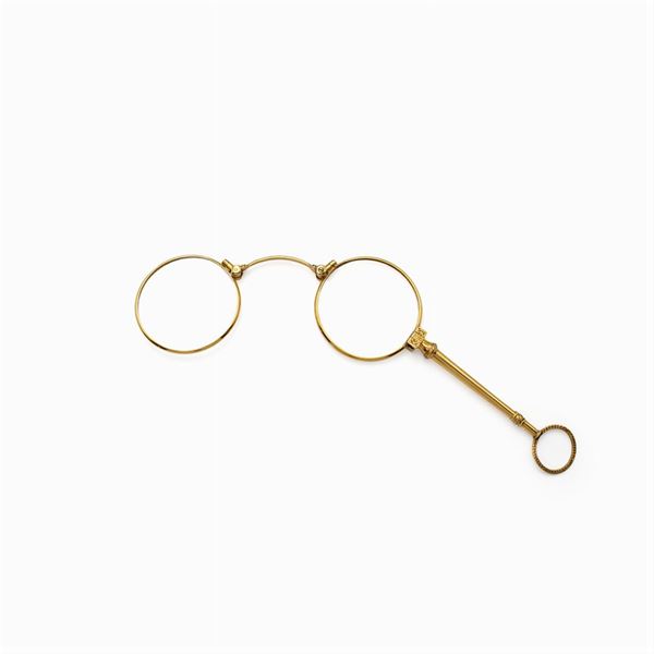 14kt yellow gold theater glasses