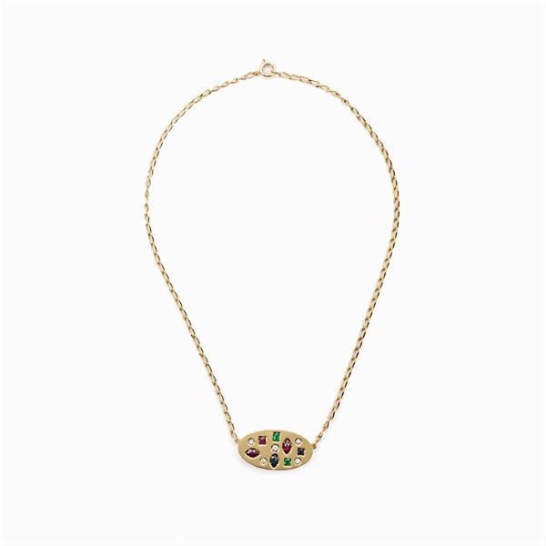 Collana in oro giallo 18kt