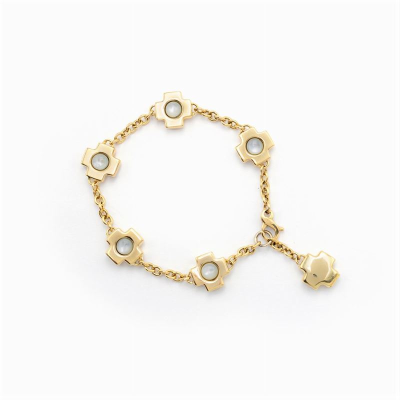 Bracciale a Maglia Morbida in Oro Giallo 18k
