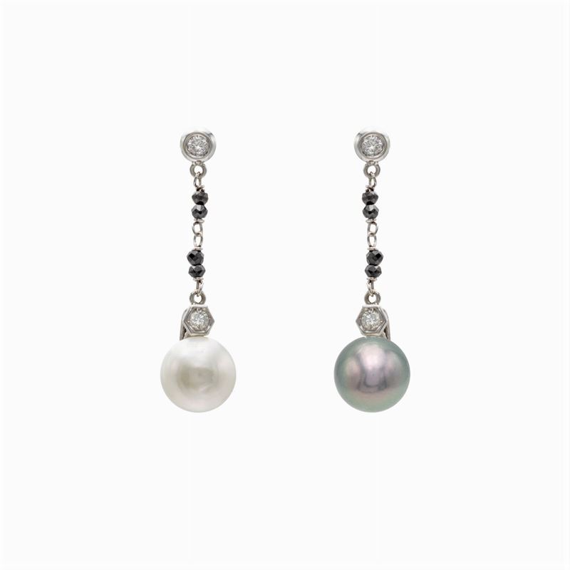 Orecchini Pendenti in Oro Bianco 18kt