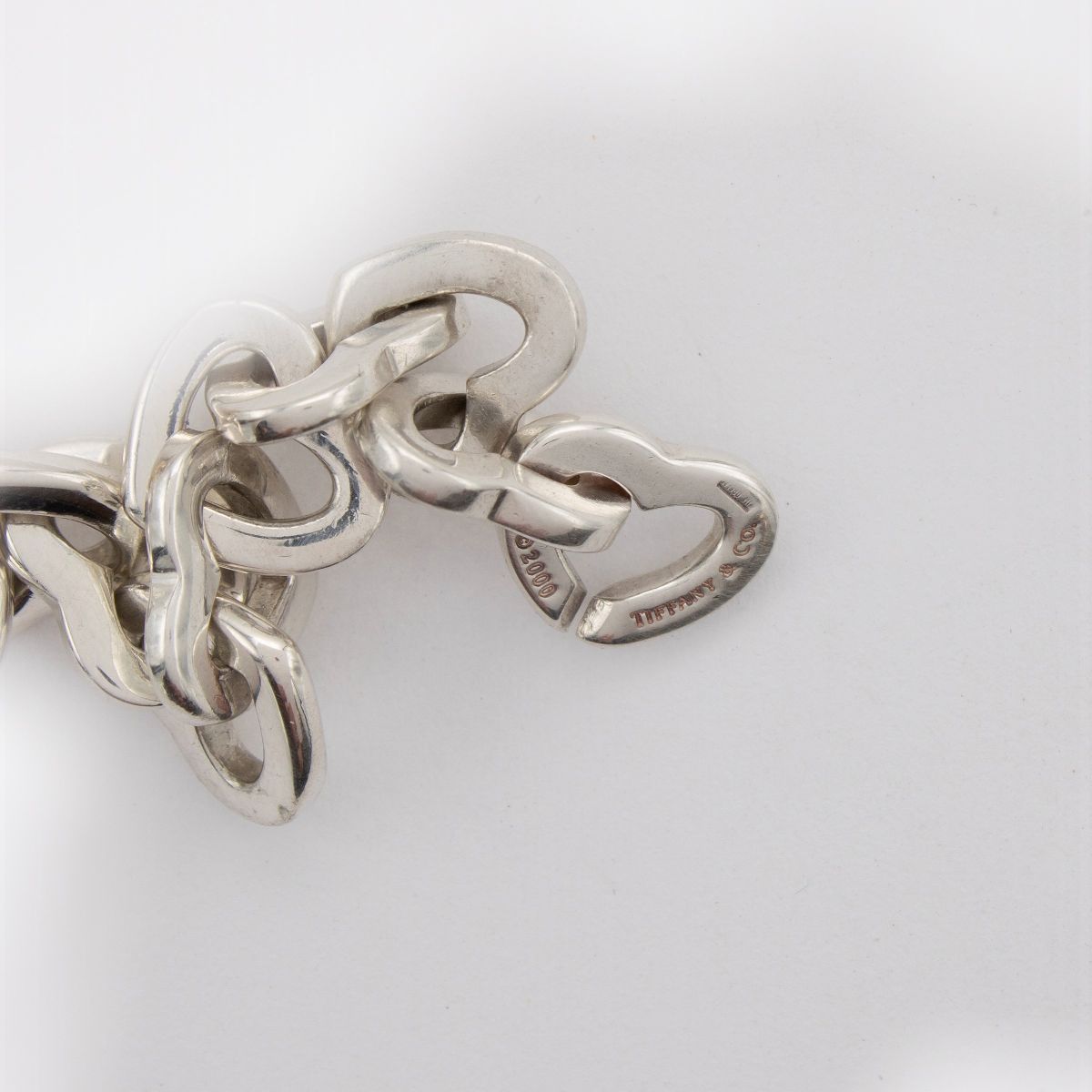 Tiffany & Co. Bracciale Cuori in Argento e Oro Giallo 18kt