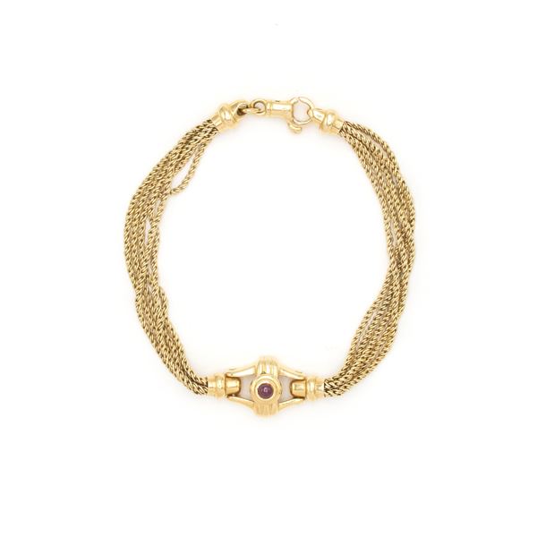 18kt yellow gold Five-strand bracelet