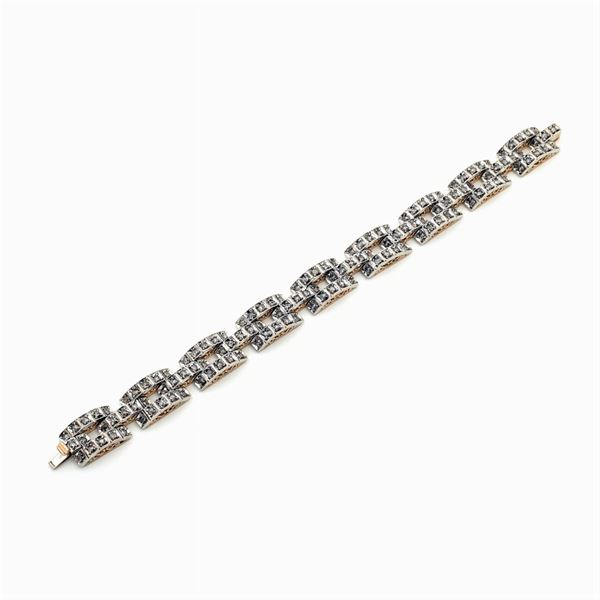 18kt rose gold and silver Bracelet