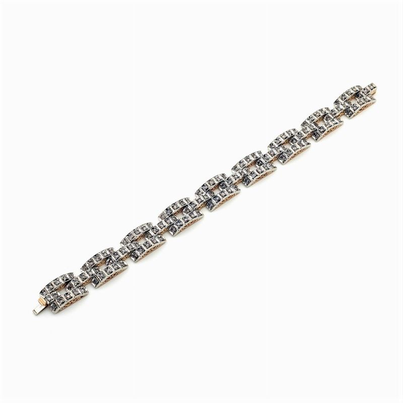Bracciale in Oro Rosa 18kt e Argento