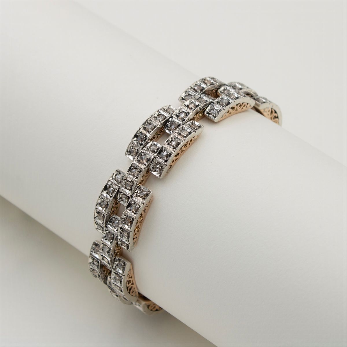 Bracciale in Oro Rosa 18kt e Argento