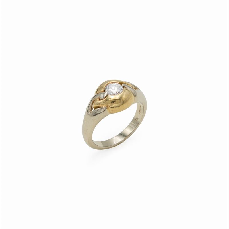 Bulgari Anello in Oro a Due Colori 18kt