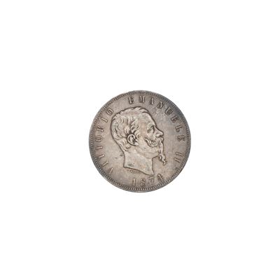 5 Lire Vittorio Emanuele II Regno D'italia 1861-1878