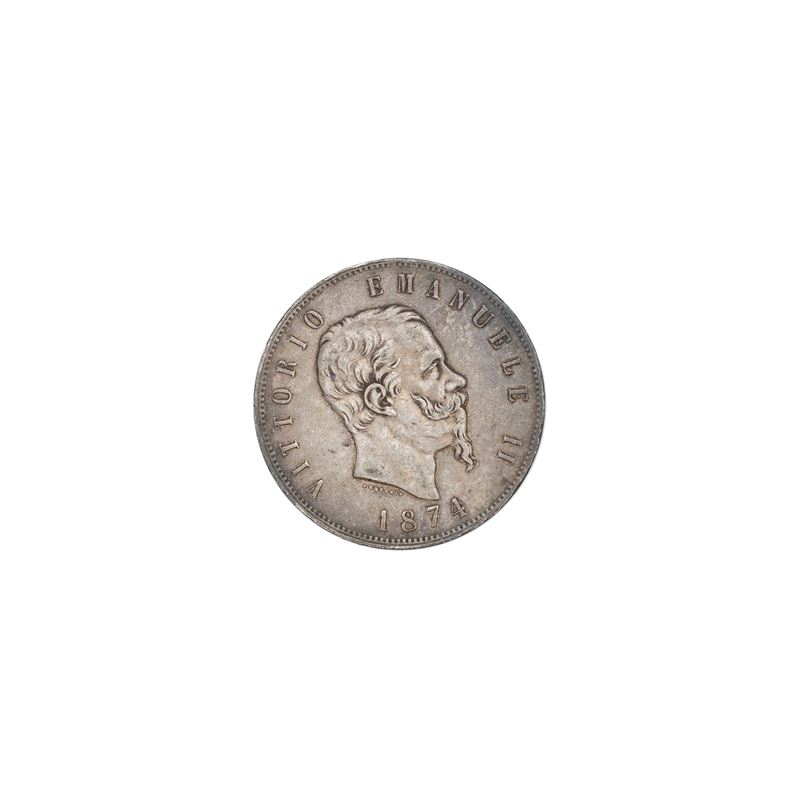 5 Lire Vittorio Emanuele II Regno D'italia 1861-1878