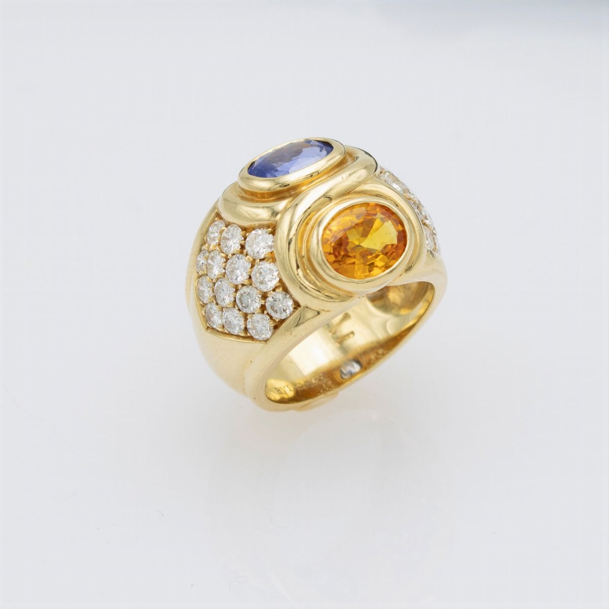 Bulgari Anello Zaffiri e Diamanti