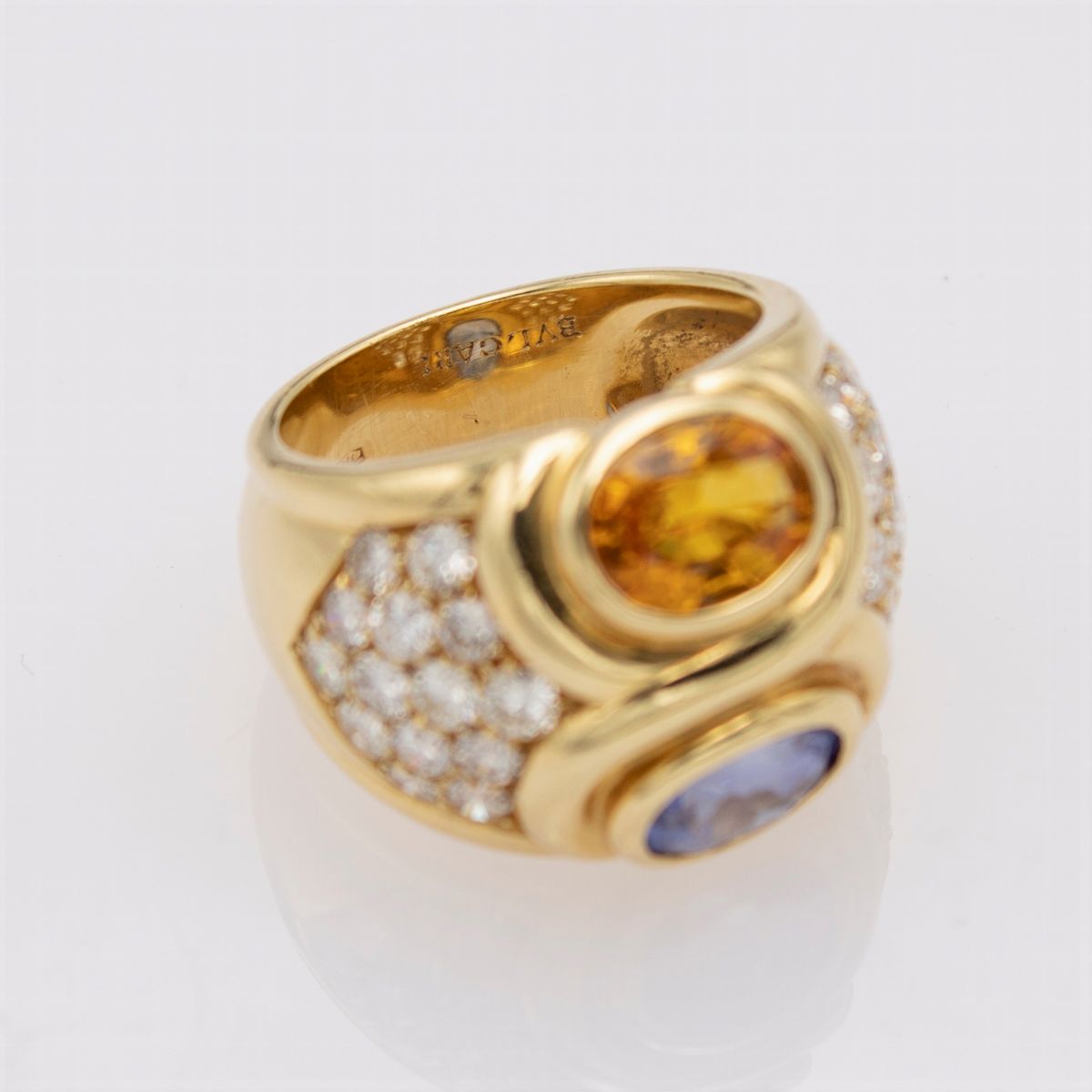 Bulgari Anello Zaffiri e Diamanti