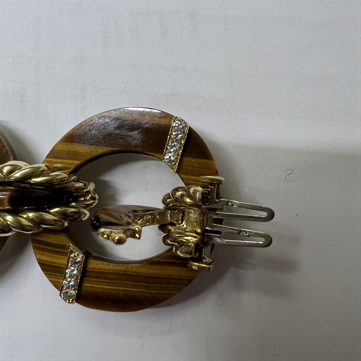 Bulgari Bracciale in Oro Giallo 18kt e Occhio di Tigre