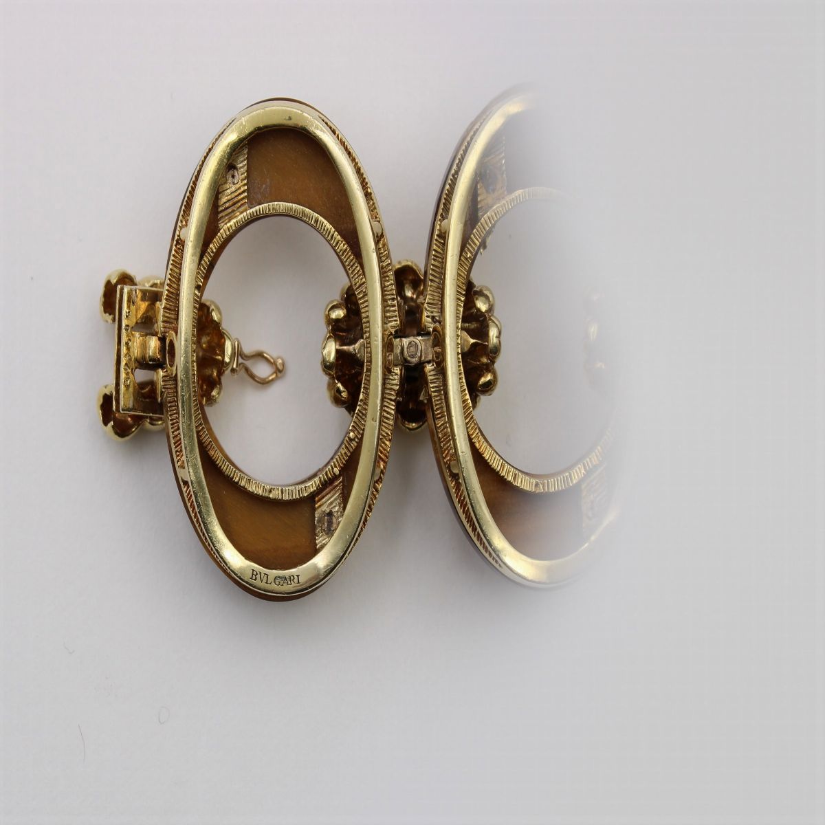 Bulgari Bracciale in Oro Giallo 18kt e Occhio di Tigre