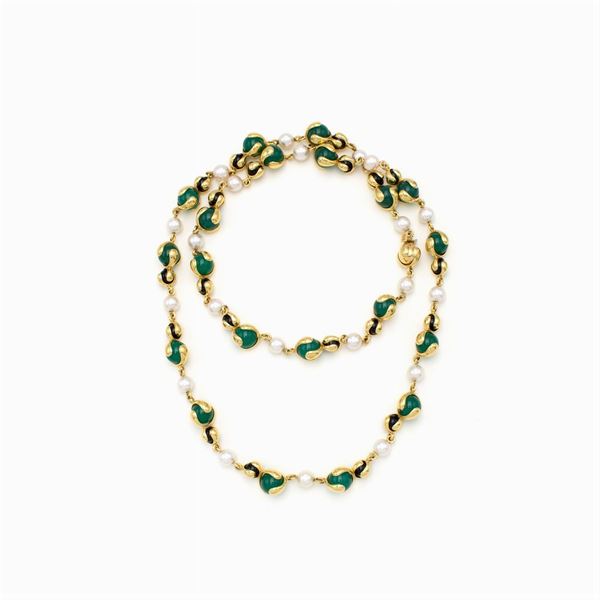 Marina Bulgari lunga collana collezione Cardan