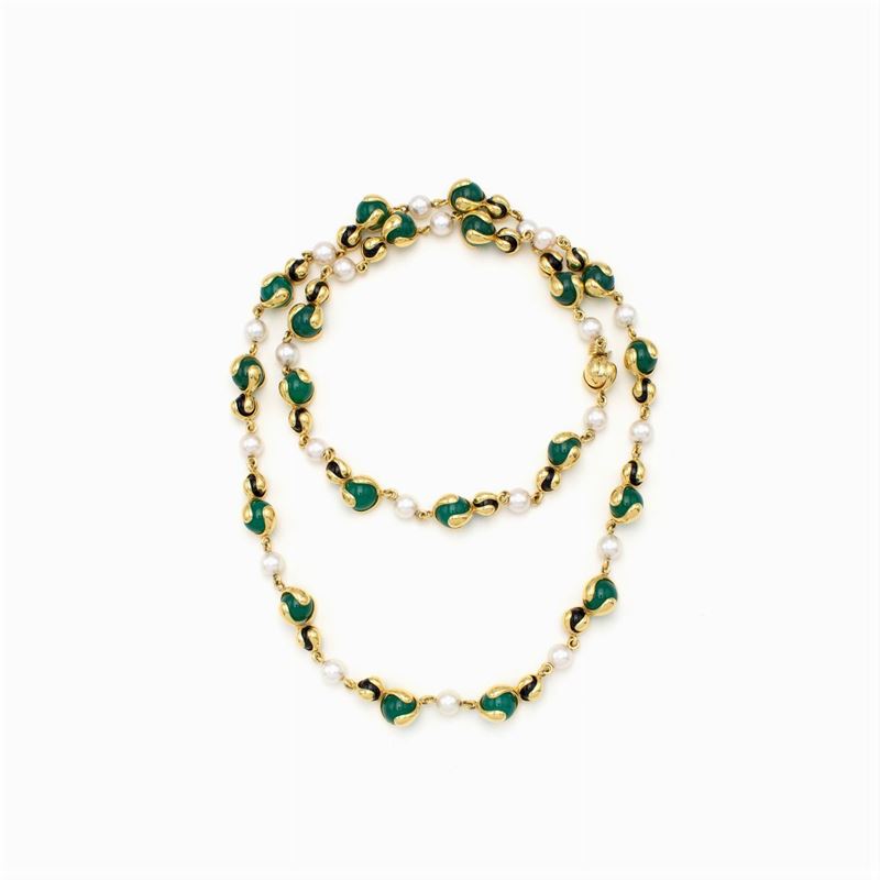 Marina Bulgari Lunga Collana Collezione Cardan