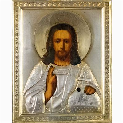 Icona Raffigurante Cristo Benedicente