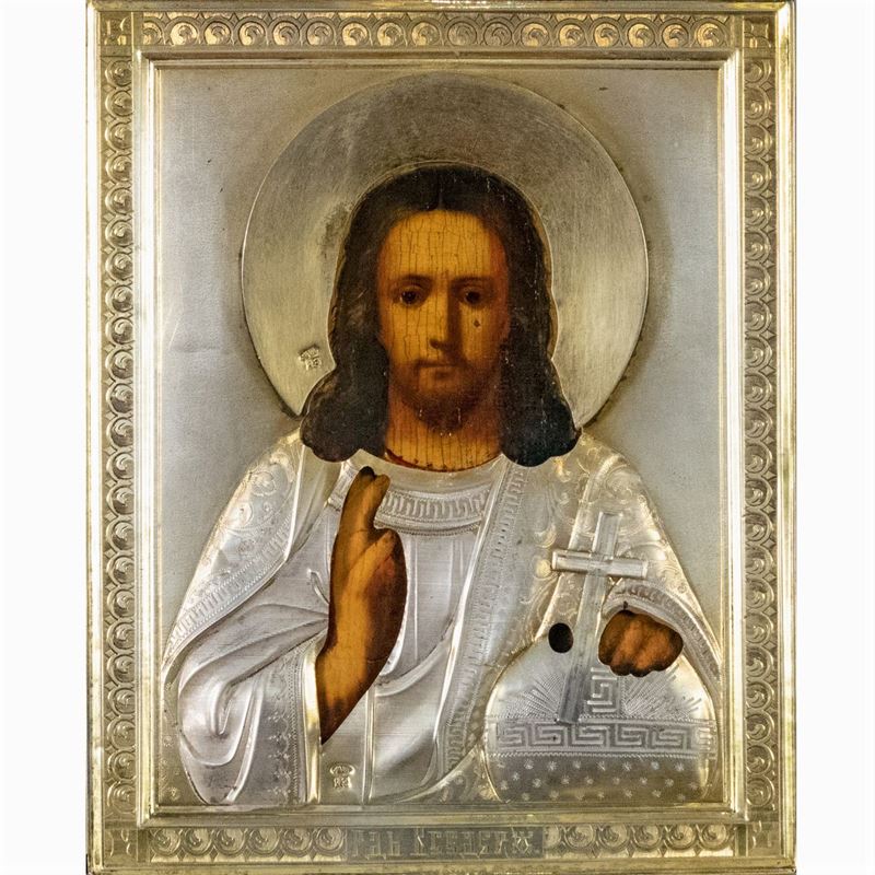 Icona Raffigurante Cristo Benedicente